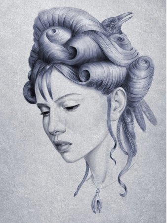 Современные прически карандашом