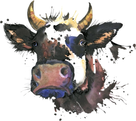 Корова яркие иллюстрации