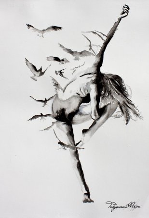 Балерина рисунок