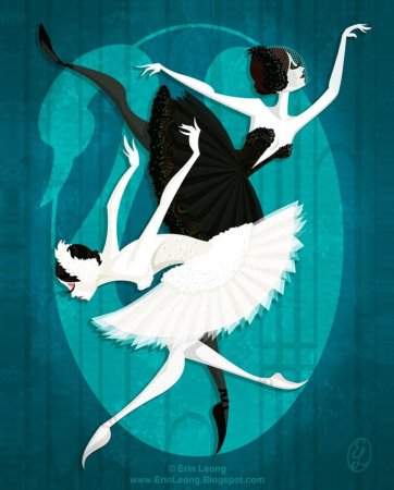 Балерина акварель