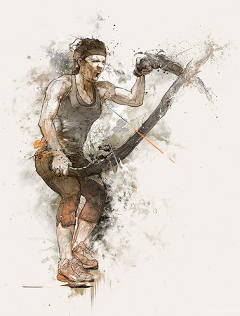 Спортсмен Графика