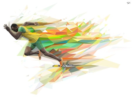 Бег абстракция