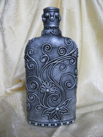 Пейп арт техника бутылки