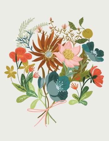 Цветы в иллюстраторе