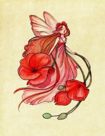 Цветы арт иллюстрация