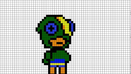 Рисунки по клеточкам Леон