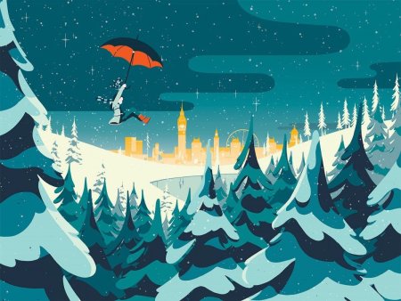 Иллюстрация в стиле Flat