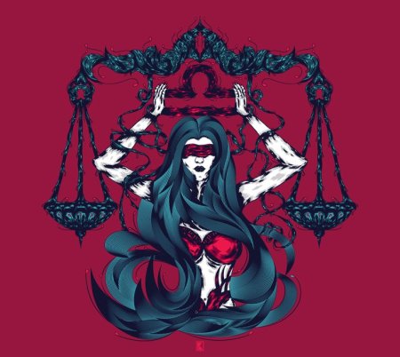 Весы знак зодиака арт