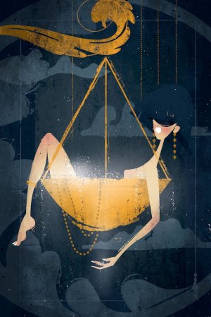 Весы знак зодиака арт