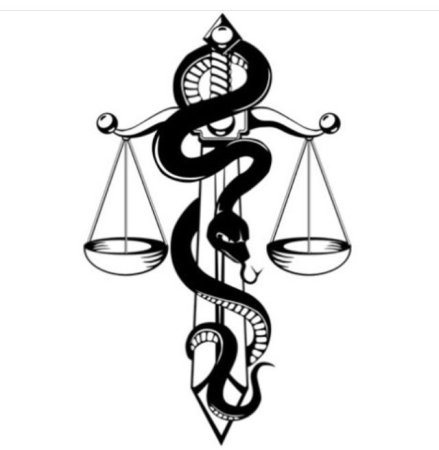 Весы тату эскиз