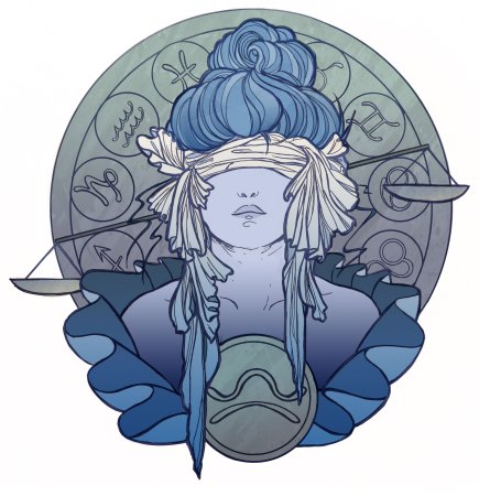 Весы знак зодиака арт