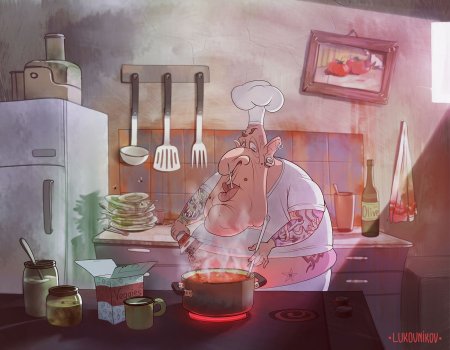 Прикольные рисунки для кухни