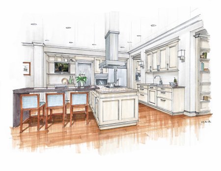 Эскизный проект интерьера