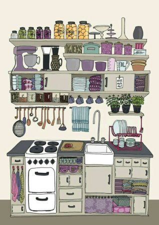 Уютные милые иллюстрации