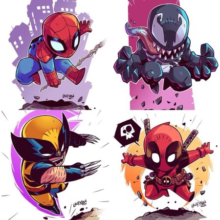 Чиби Дэдпул и Веном