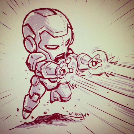 Чиби Дерек Лауфман Железный человек