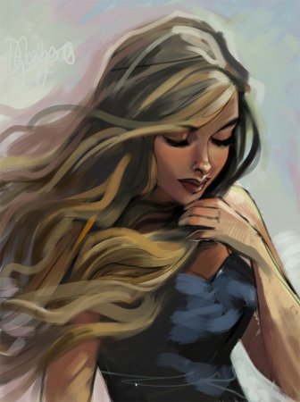 Красивые мультяшные девушки блондинки