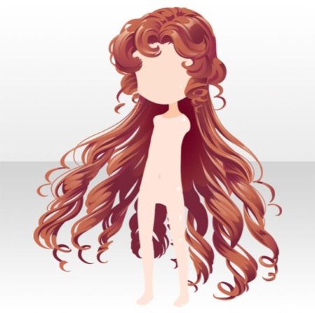 Волнистые волосы для рисования