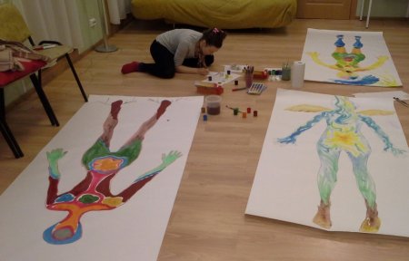 Арт терапия рисование своим телом