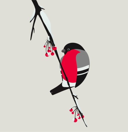 Снегирь стилизация