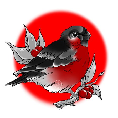 Снегири арты