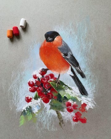 Снегирь стилизация