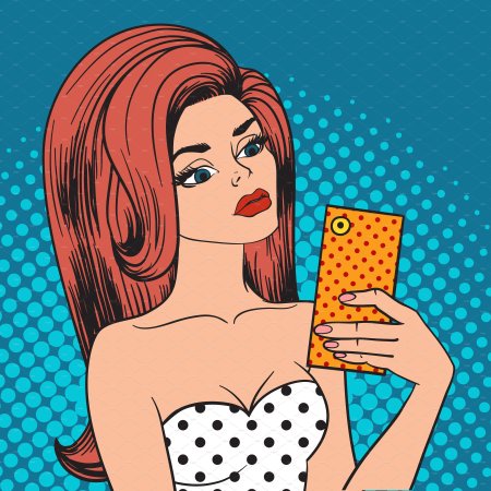 Иллюстрации в стиле поп-арт