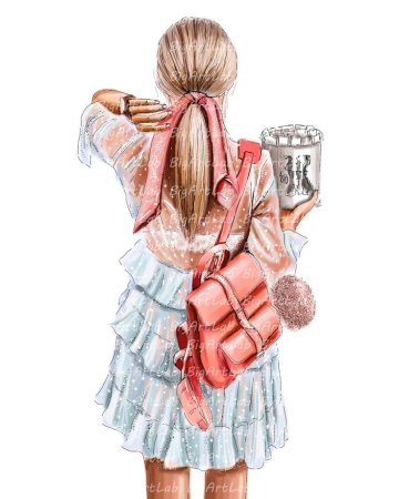 Модные иллюстрации девушек