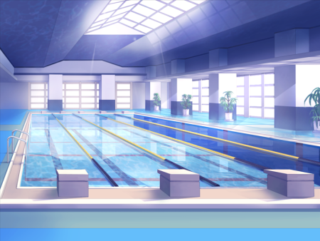 Бассейн в японской школе