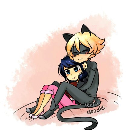 Чиби Маринетт и Адриан