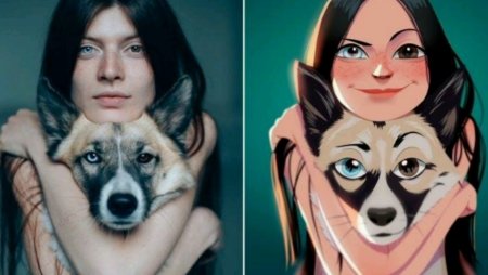 Портрет в мультипликационном стиле