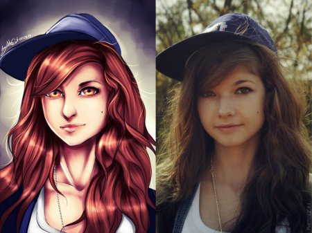 Портрет в стиле аниме