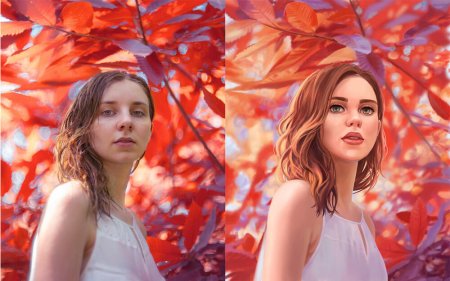 Портрет стилизованный под живопись