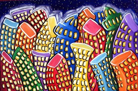 Расписные стены на улице