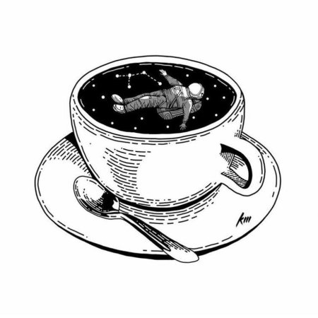 Чашка кофе эскиз