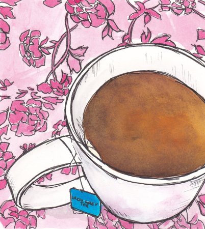 Рисунки чаем