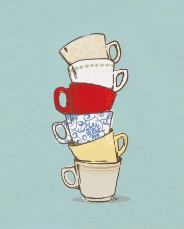 Акварельные иллюстрации кофе