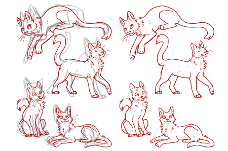 Коты Воители позы референс