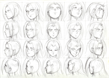 Ракурсы женской головы