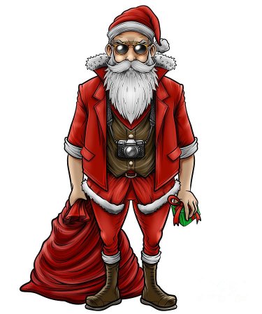 Санта Клаус хипстер
