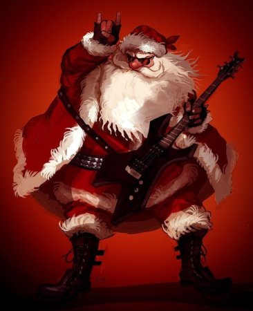 Дед Мороз рокер