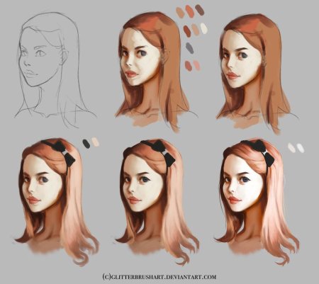 Референсы для рисования портретов