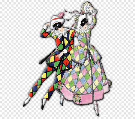 Арлекин Пьеро и Коломбина