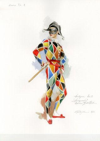 Коломбина Пьеро Арлекин персонажи