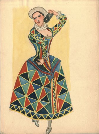 Костюмы дель арте Коломбина