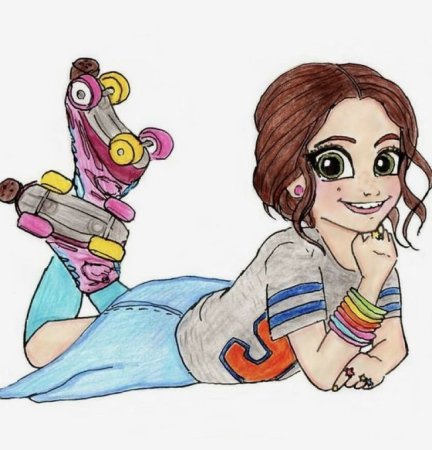 Милые мультяшные девочки в пижамах