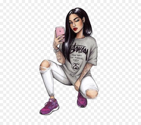 Девушка рисунок