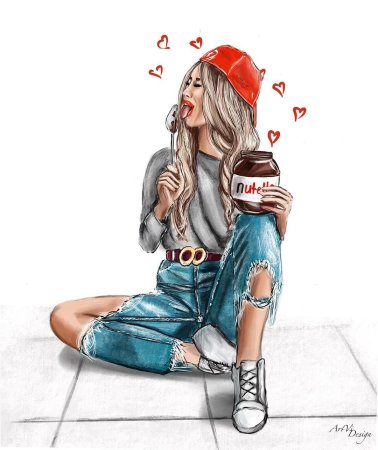 Модные иллюстрации девушек