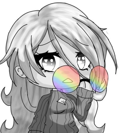 Гача девочки для срисовки