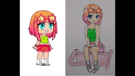 Нарисовать девочку из гачи